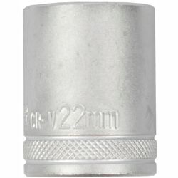 TORK CRAFT Socket 22mm X 29.8mm 1/2' Drive Crv 12 Point
