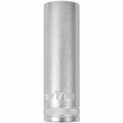 TORK CRAFT Socket 17mm 1/2' Dr Deep Socket Crv 12 Point