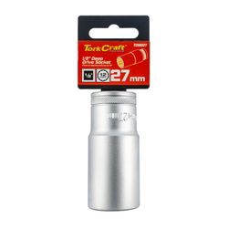 Socket 27mm 1/2' Dr Deep Socket Crv 12 Point