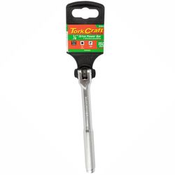 TORK CRAFT Power Bar 1/4'm Drive 150mm Swivel Head Steel Handle Socket