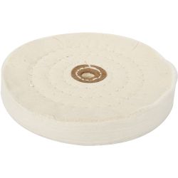 TORK CRAFT Buffing Pad Medium 150mm To Fit 12.5mm Arbor/spindle - White