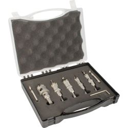 TORK CRAFT Hole Saw Set Tct 5pc 16,20,22,25.32mm For Metal C/w Carry Case