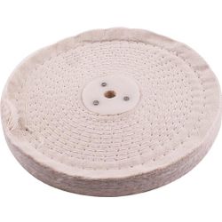 TORK CRAFT White Buff/mop Stitched 200mm X 2 Section 20mm Thick