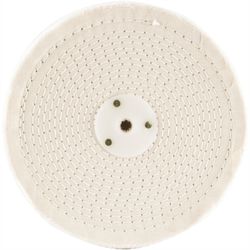 TORK CRAFT White Buff/mop 200mm X 3 Section X 30 Mm Thick 1/2' Hole