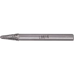 TORK CRAFT Rotary Burr Tungsten 6x16x6mm Conical