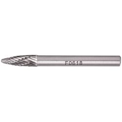 TORK CRAFT Rotary Burr Tungsten 6x18x6mm Round Point