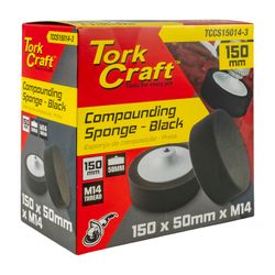 TORK CRAFT Compounding Sponge 150mm X M14 Black