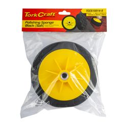TORK CRAFT Compounding Sponge 150mm X M14 Black Waffle Soft