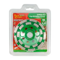 TORK CRAFT Dia. Cup Wheel 115 X 22.23mm Dbl Row Cold Pressed