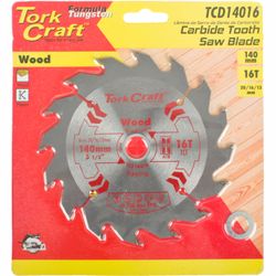 TORK CRAFT Blade Tct 140 X 16t 20/16/13 General Purpose Rip Wood