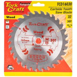 TORK CRAFT Blade Tct 160 X 30t 20/16 General Purpose Combination Wood