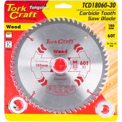 TORK CRAFT Blade Tct 180 X 60t 30/20/16 General Purpose Combination