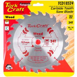 TORK CRAFT Blade Tct 185 X 24t 20/16 General Purpose Rip