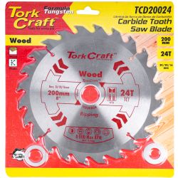 TORK CRAFT Blade Tct 200 X 24t 30/20/16 General Purpose Rip