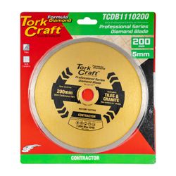 TORK CRAFT Diamond Blade 200mm X 22.22 Continues Rim
