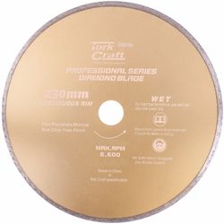 TORK CRAFT Diamond Blade Continues Thin Rim 230x22.22mm