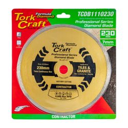 TORK CRAFT Diamond Blade 230mm X 22.22 Continues Rim