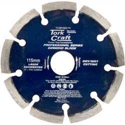 TORK CRAFT Diamond Blade 115mm Segmented Laser Industrial