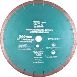 TORK CRAFT Dia. Blade 300x12x25.4mm Gen. Purp. Hot Pressed Segmented