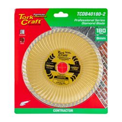 TORK CRAFT Diamond Blade 180x25.4mm Turbo Wave