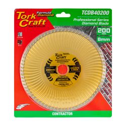 TORK CRAFT Diamond Blade 200x25.4mm Turbo