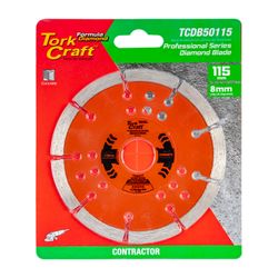 TORK CRAFT Diamond Blade Multi Purp. 115mm Hard & Soft Mat.