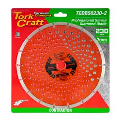 TORK CRAFT Diamond Blade Multi Purp.segm.230mm Hard & Soft Mat.