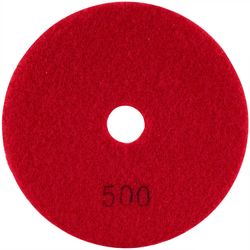 TORK CRAFT 100mm Diamond Wet Polishing Pad 500 Grit Red