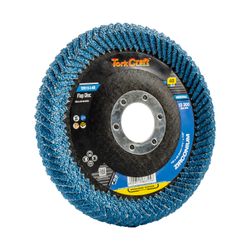 TORK CRAFT Flap Disc Round Edge Zirconium 115mm 40 Grit Flat