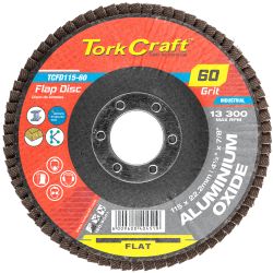 TORK CRAFT Flap Sanding Disc 115mm 60grit A/o