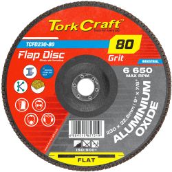 TORK CRAFT Flap Sanding Disc 230mm 80grit A/o