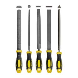 TORK CRAFT File Set 5pc Flat/rnd/tri-angle/half Rnd/half Rnd Rasp