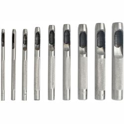 TORK CRAFT Hollow Punch Set 9pc 2.5-10mm Carb. Steel