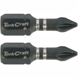 TORK CRAFT Impact Phil.1 X 25mm Ins.bit 2/card Ph1