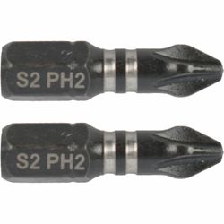 TORK CRAFT Impact Phil.2 X 25mm Ins.bit 2/card Ph2