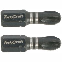 TORK CRAFT Impact Phil.3 X 25mm Ins.bit 2/card Ph3