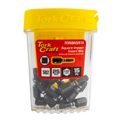 TORK CRAFT Impact Square Sq No.2 X 25mm 15pc Tic Tac Case