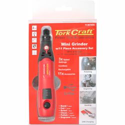 TORK CRAFT Mini Tool Set Cordless 3.7v Li-ion Usb Recharable C/w Accesories