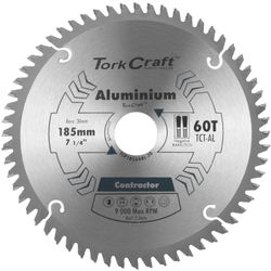 TORK CRAFT Blade Contractor Alum 185 X 60t 30 Circular Saw Tct