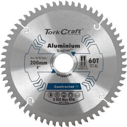 TORK CRAFT Blade Contactor Alum 200 X 60t 30/20/16 Circular Saw Tct