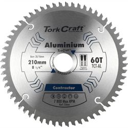 TORK CRAFT Blade Contactor Alum 210 X 60t 30/16 Circular Saw Tct