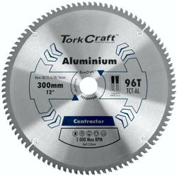 TORK CRAFT Blade Contractor Alum 300 X 96t 30/1/20/16 Circular Saw Tct