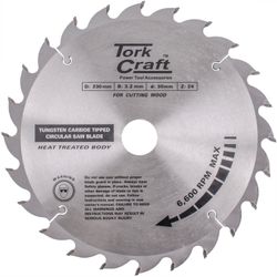 TORK CRAFT Blade Tct 230 X 24t 30/1/20 Atb Positive Profesional Industrial