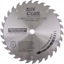 TORK CRAFT Blade Tct 350 X 30t 30/1 Profesional Industrial