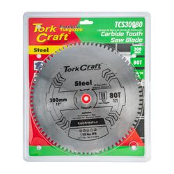 TORK CRAFT Tct Blade Steel Cutting. 300 X 80t 25.4 Bore