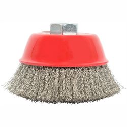 TORK CRAFT Wire Cup Brush 100 X M14 Crimped Stainless Steel Bulk Tcw