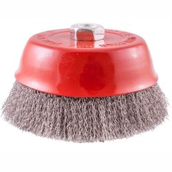 TORK CRAFT Wire Cup Brush 150 X M14 Crimped Stainless Steel Tcw