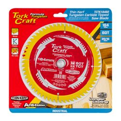 TORK CRAFT Saw Blade Thin Kerf 184 X 60t 20/16 Tct