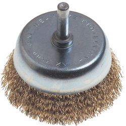 TORK CRAFT Wire Cup Brush 63mm X 6mm Shaft Blister