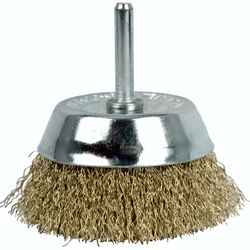 TORK CRAFT Wire Cup Brush 75mm X 6mm Shaft Blister